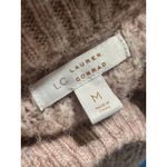 LC Lauren Conrad Lauren Conrad Cable Knit Sweater Pink Sparkle Crew Neck Long Sleeve Women's M Photo 5