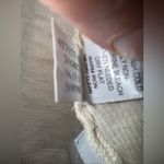 Banana Republic  Cream Short Sleeve Ribbed‎ Soft Wool T-shirt V Neck Medium Photo 4