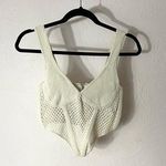 Forever 21 Cream Knit Corset Top Photo 0