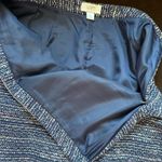 Loft Navy Multicolor Tweed Straight Pencil Mini Work ware Skirt ,Lined Sz 10 Photo 7