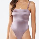 Forever 21 Satin Purple Thong Bodysuit (New Without Tags) Photo 0