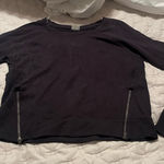 CALIA by Carrie Underwood Black Sweatshirt with Zipper Accents Size XS Photo 0