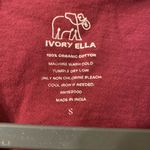 Ivory Ella Womens‎ Red  Long Sleeve T-Shirt Plaid Logo Back Size Small Photo 2