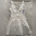 Princess Polly  Austria Drop Waist Mini Dress White Photo 4