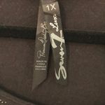 Seven7  Black Stud Striped Shirt 1X Photo 2