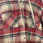 Columbia plaid flannel hoodie drawstring long sleeve shirt Size 1X Photo 8