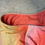 Aerie One-Piece Full Coverage One Shoulder Ombre Orange Yellow Swimsuit Size L Photo 3