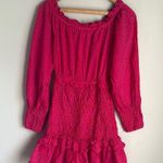 Alexis Marilena Smocked Off-Shoulder Blouson-Sleeve Dress Medium Photo 1