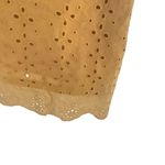 Knox Rose  Flutter Sleeve Eyelet Lace Dress – Size M – Tan Boho Babydoll Style Photo 5