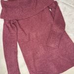 EXPRESS NWT Ribbed Off The Shoulder Overlay Oversized Sweater Photo 8