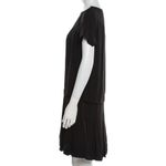Proenza Schouler NWOT Pleated Silk Drop Waist Mini Dress in Black Size 8 Photo 2