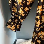 Culola Bohemian Floral Tie Up Slit Dress Size L Photo 7