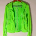 Zella  M Highlighter Lime Mesh Running Wear Zip Jacket Photo 0