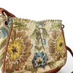 Liz Claiborne π Vintage Floral Tapestry Crossbody/Shoulder Bag | Cottagecore Photo 3
