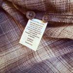 Treasure & Bond Evermore Collarless Flannel Plaid Shirt Womens XS NWT Photo 4