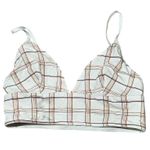 Madewell Women's Plaid Cropped Tank Top Orange Size S Petites Photo 1