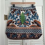 Farm Rio NWT X Nuuly Toucan Scarf Knit Skirt Size Medium Mini Wool Blend Photo 1