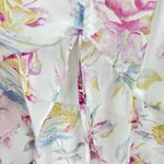 Majorelle  Zella Dress in Romance Floral One Shoulder Ruffle White Size XS Photo 5