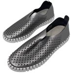 Ilse Jacobsen Tulip Gunmetal Perforated Slip Photo 3