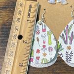 None Unicorn Studs Succulent Plant Dangle Earrings Foil‎ Photo 7