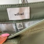 Wilfred Beatrix High Rise Flare Leather Pants size 12 bitter sage color Green Photo 9