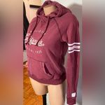 Hollister Women's Maroon Hoodie Size XS Photo 2