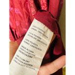 DEREK LAM COLLECTIVE Red Floral Chiffon Keyhole Empire Waist Midi Dress Size 44 Photo 13