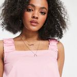 QED London sleeveless Cotton Poplin Midi Dress In Pink 12 Photo 2