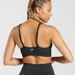 Gymshark Vital V Neck Sports Bra | NWOT | black marl vital seamless Photo 1