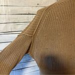 Banana Republic  Tiernan Relaxed Chunky Cotton Cropped Sweater Iced Latte Beige Photo 4