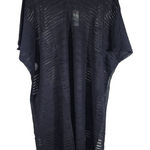 Mer Sea Souk Knit Tunic Black One Size Loose 100% Cotton V Photo 0