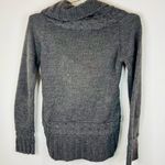 Pink Rose Women’s Cable Knit Cardigan Sweater, Dark Gray, Size Small Cozy Winter Photo 4