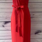 Everlane Orange Midi Length Wrap Dress Photo 2