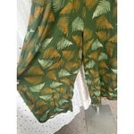 Noeau NWT Hoonanea Palapalai Leaves Palazzo Wide Leg Smocked Waist Pants L Green Size L Photo 2