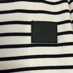 ZARA  Crew Neck Black and White Striped Cotton Sweater Photo 2