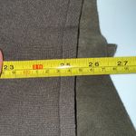 INC International Concepts Olive Fringe Cardigan Faux Suede Boho Size L Earthy Green Size L Photo 9