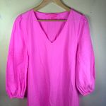 Lilly Pulitzer Laylee Bubble Gum Pink Womens Midi Tiered Dress Size Medium NEW Photo 1