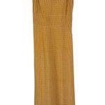 Faithfull the Brand Noemie MIDI Dress Yellow Striped Ruffle Tank Revolve US 6 Photo 2