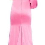 Mac Duggal IEENA FOR  One Shoulder Bishop Sleeve Trumpet Gown In Candy Pink Photo 1