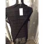 New NWT Swimwear Black Coverup Large L V Neck Photo 3