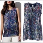 CAbi - Womens Stained‎ Glass Multicolor Sleeveless Blouse Style 3093 Size M Photo 1