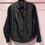 Torrid Black faux Leather Moto Jacket with Asymmetrical Zipper large Photo 0