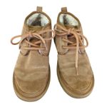 UGG  Neumel Chukka Boots Tan Suede Shearling Lined Lace Up Women 7 3236 Photo 8