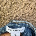 Good American Jean Short Pants Size 16 Blue Denim Photo 3
