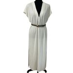 ZARA Midi Off White Stretchy Dress(Size Medium) Photo 1