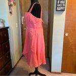 NWOT coral sleeveless formal dress with sheer coat rhinestone brooch size 14 Pink Photo 4