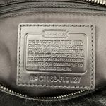 Coach Frosted Black Patent Leather Suede Zip Tote Bag Photo 7