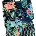 EUC Donald J. Pliner Leather Kent Sandals Tropical Floral Size 11 Photo 2