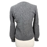 Ralph Lauren Women's LAUREN  Gray Cable Knit Crew Neck Sweater SP Photo 4