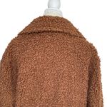 Cliche Women’s Wool Blend Teddy Sherpa Coat Jacket Size M Cocoa Brown Lined Size M Photo 5